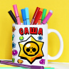 Кружка Brawl Stars с именем Саша Фото № 1